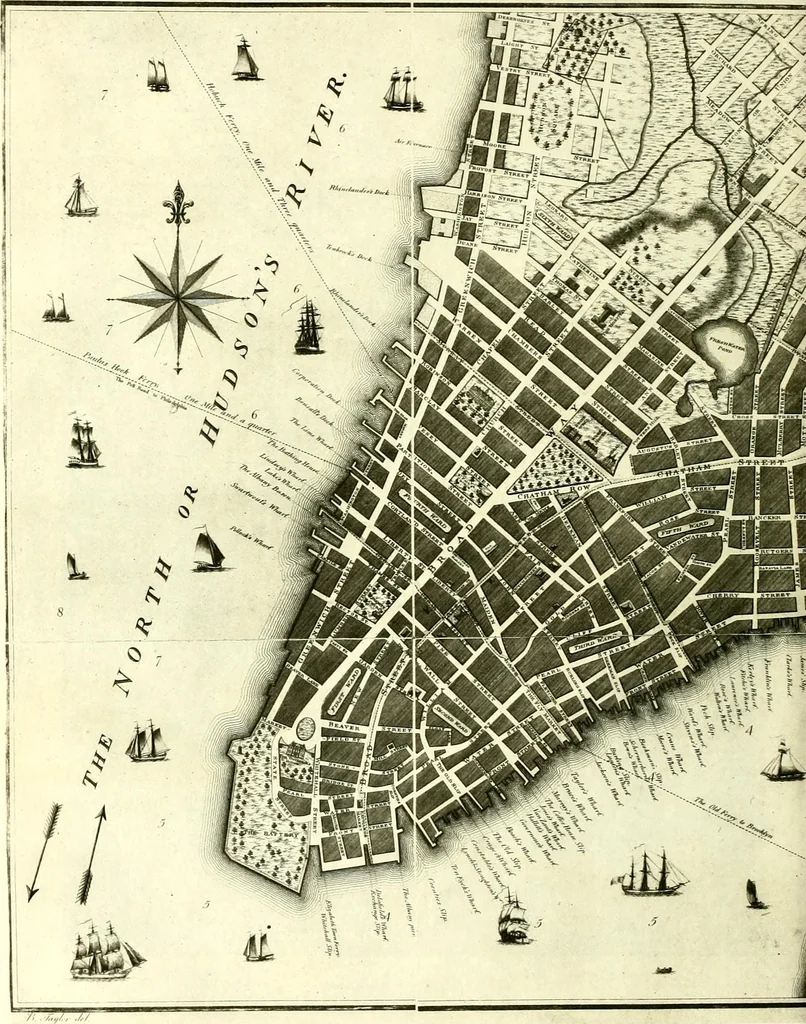 An illustration from The iconography of Manhattan Island, 1498-1909 : compiled from original sources and illustrated by photo-intaglio reproductions of important maps, plans, views, and documents in public and private collections, 1915, leaf 661