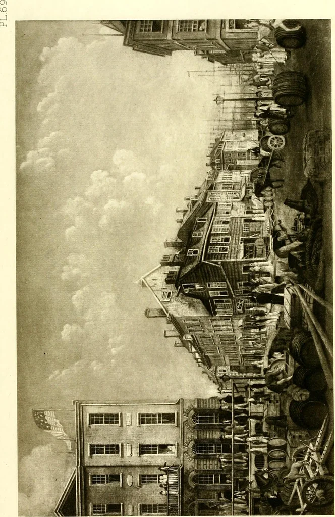An illustration from The iconography of Manhattan Island, 1498-1909 : compiled from original sources and illustrated by photo-intaglio reproductions of important maps, plans, views, and documents in public and private collections, 1915, leaf 672
