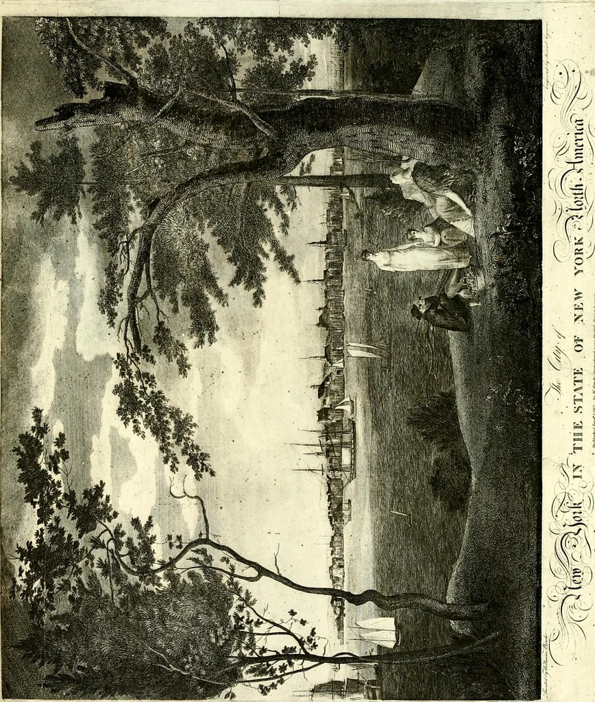 An illustration from The iconography of Manhattan Island, 1498-1909 : compiled from original sources and illustrated by photo-intaglio reproductions of important maps, plans, views, and documents in public and private collections, 1915, leaf 690