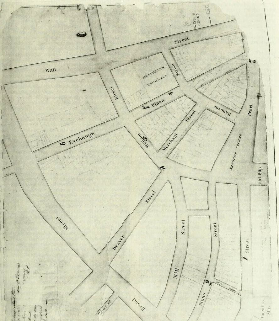 An illustration from The iconography of Manhattan Island, 1498-1909 : compiled from original sources and illustrated by photo-intaglio reproductions of important maps, plans, views, and documents in public and private collections, 1915, leaf 830