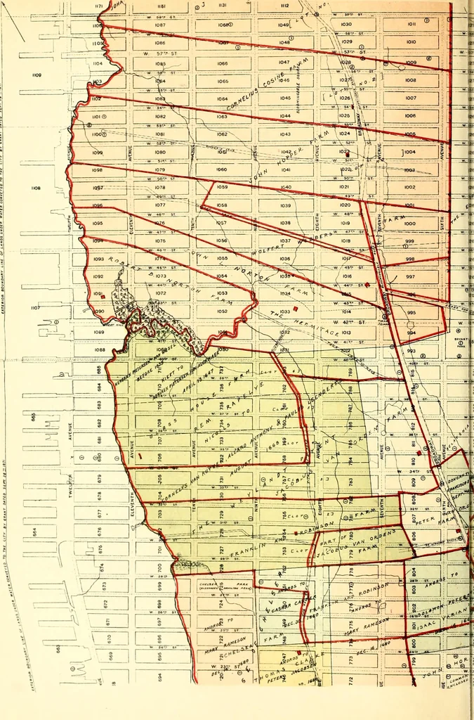 An illustration from The iconography of Manhattan Island, 1498-1909 : compiled from original sources and illustrated by photo-intaglio reproductions of important maps, plans, views, and documents in public and private collections, 1915, leaf 137
