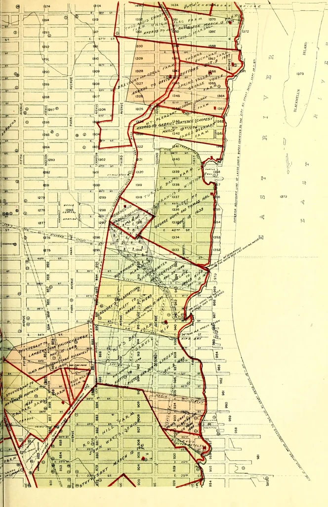 An illustration from The iconography of Manhattan Island, 1498-1909 : compiled from original sources and illustrated by photo-intaglio reproductions of important maps, plans, views, and documents in public and private collections, 1915, leaf 138