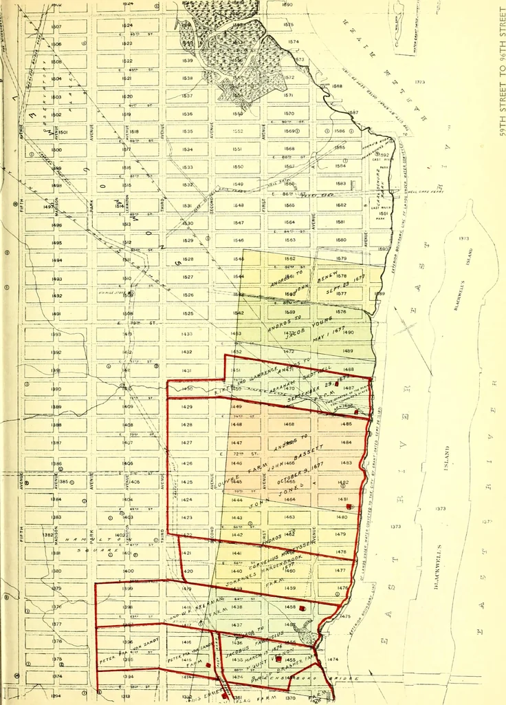 An illustration from The iconography of Manhattan Island, 1498-1909 : compiled from original sources and illustrated by photo-intaglio reproductions of important maps, plans, views, and documents in public and private collections, 1915, leaf 146
