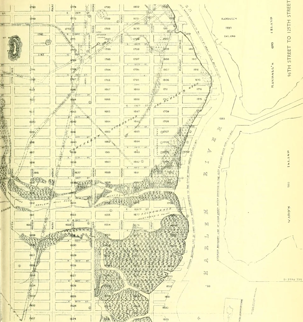 An illustration from The iconography of Manhattan Island, 1498-1909 : compiled from original sources and illustrated by photo-intaglio reproductions of important maps, plans, views, and documents in public and private collections, 1915, leaf 154