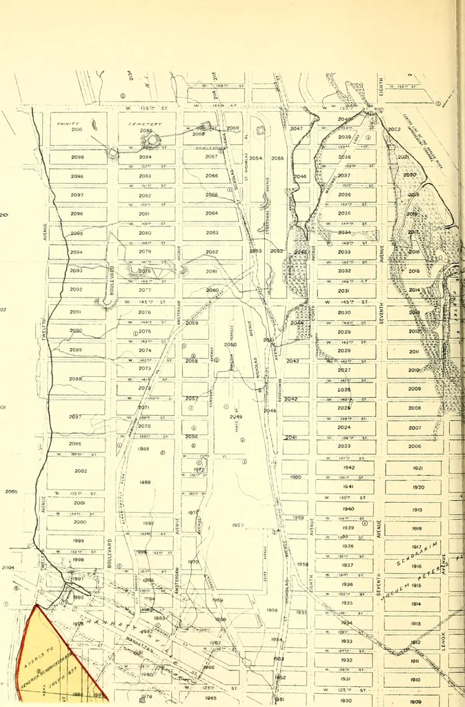 An illustration from The iconography of Manhattan Island, 1498-1909 : compiled from original sources and illustrated by photo-intaglio reproductions of important maps, plans, views, and documents in public and private collections, 1915, leaf 161