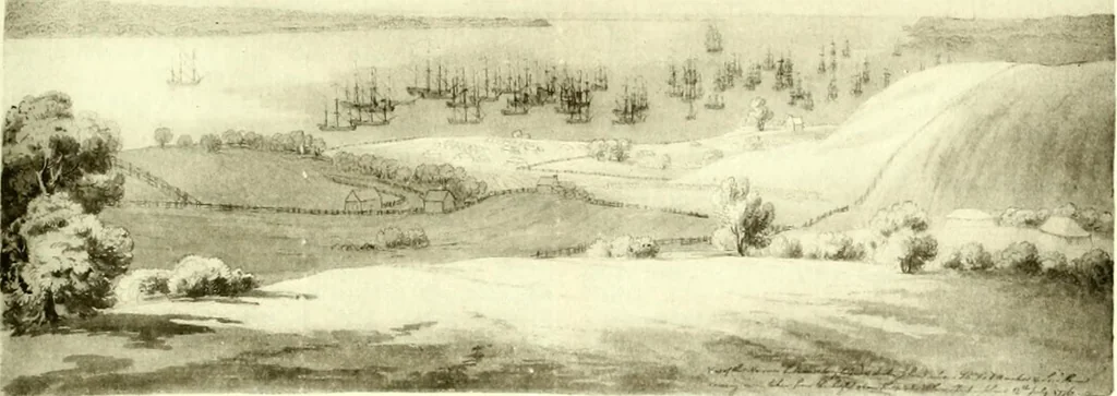 An illustration from The iconography of Manhattan Island, 1498-1909 : compiled from original sources and illustrated by photo-intaglio reproductions of important maps, plans, views, and documents in public and private collections, 1915, leaf 172