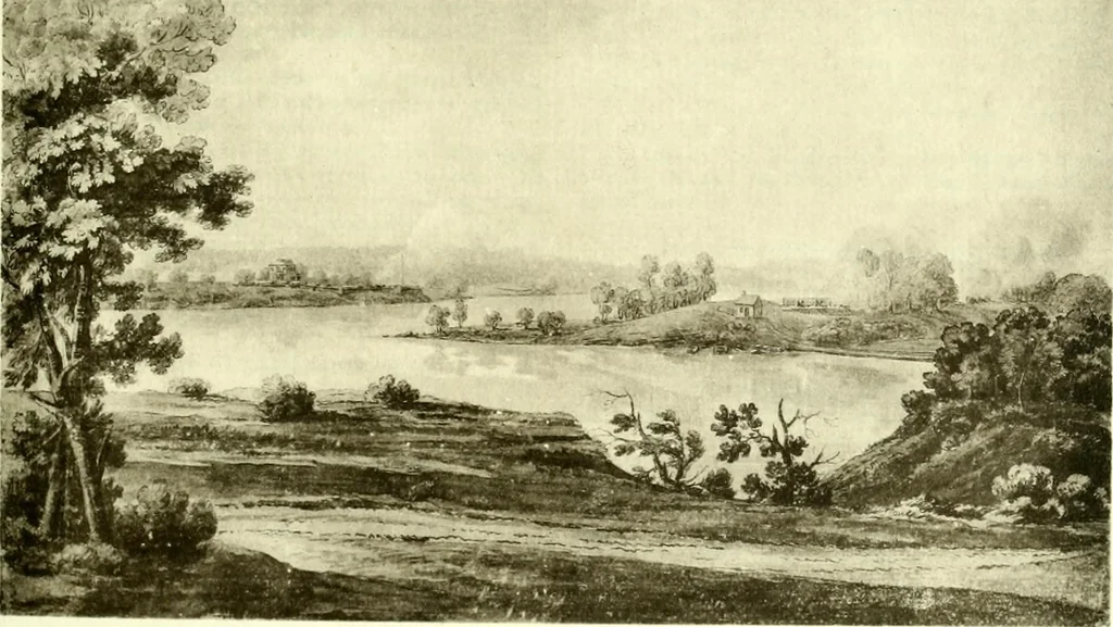 An illustration from The iconography of Manhattan Island, 1498-1909 : compiled from original sources and illustrated by photo-intaglio reproductions of important maps, plans, views, and documents in public and private collections, 1915, leaf 172