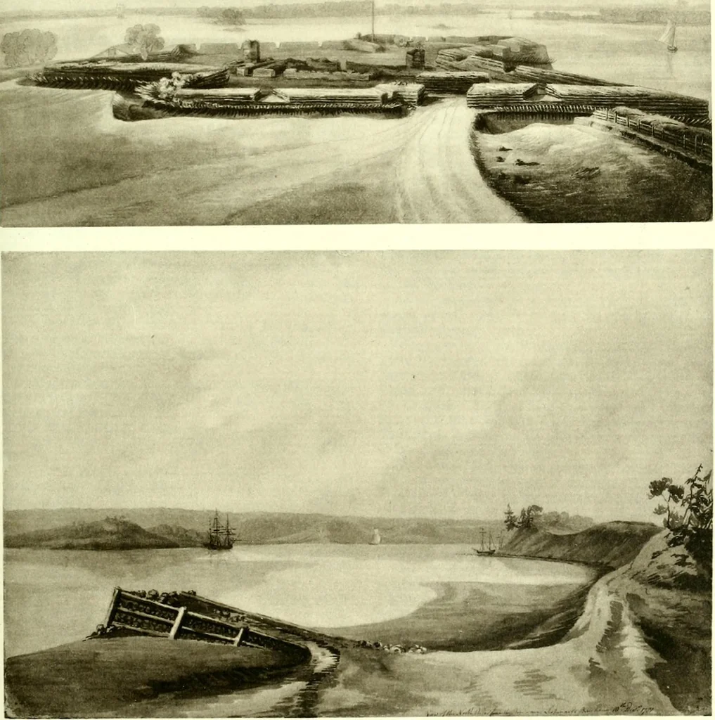 An illustration from The iconography of Manhattan Island, 1498-1909 : compiled from original sources and illustrated by photo-intaglio reproductions of important maps, plans, views, and documents in public and private collections, 1915, leaf 192