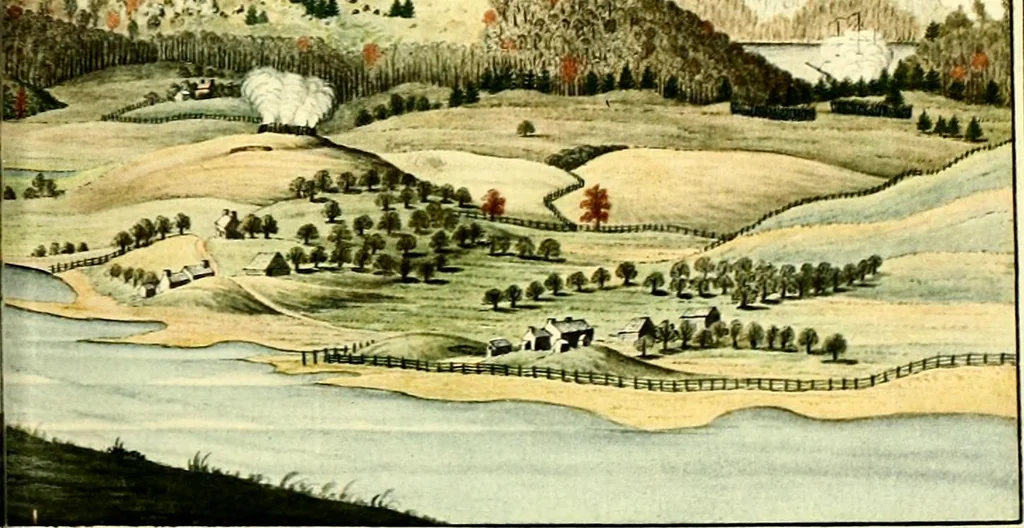 An illustration from The iconography of Manhattan Island, 1498-1909 : compiled from original sources and illustrated by photo-intaglio reproductions of important maps, plans, views, and documents in public and private collections, 1915, leaf 20