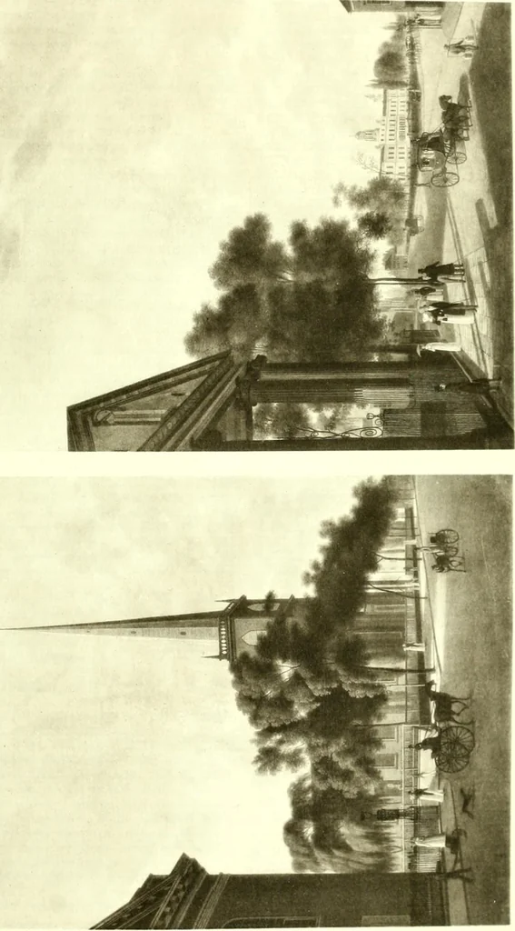 An illustration from The iconography of Manhattan Island, 1498-1909 : compiled from original sources and illustrated by photo-intaglio reproductions of important maps, plans, views, and documents in public and private collections, 1915, leaf 282