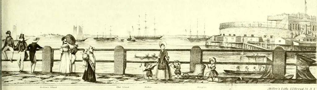An illustration from The iconography of Manhattan Island, 1498-1909 : compiled from original sources and illustrated by photo-intaglio reproductions of important maps, plans, views, and documents in public and private collections, 1915, leaf 340