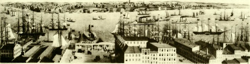 An illustration from The iconography of Manhattan Island, 1498-1909 : compiled from original sources and illustrated by photo-intaglio reproductions of important maps, plans, views, and documents in public and private collections, 1915, leaf 350