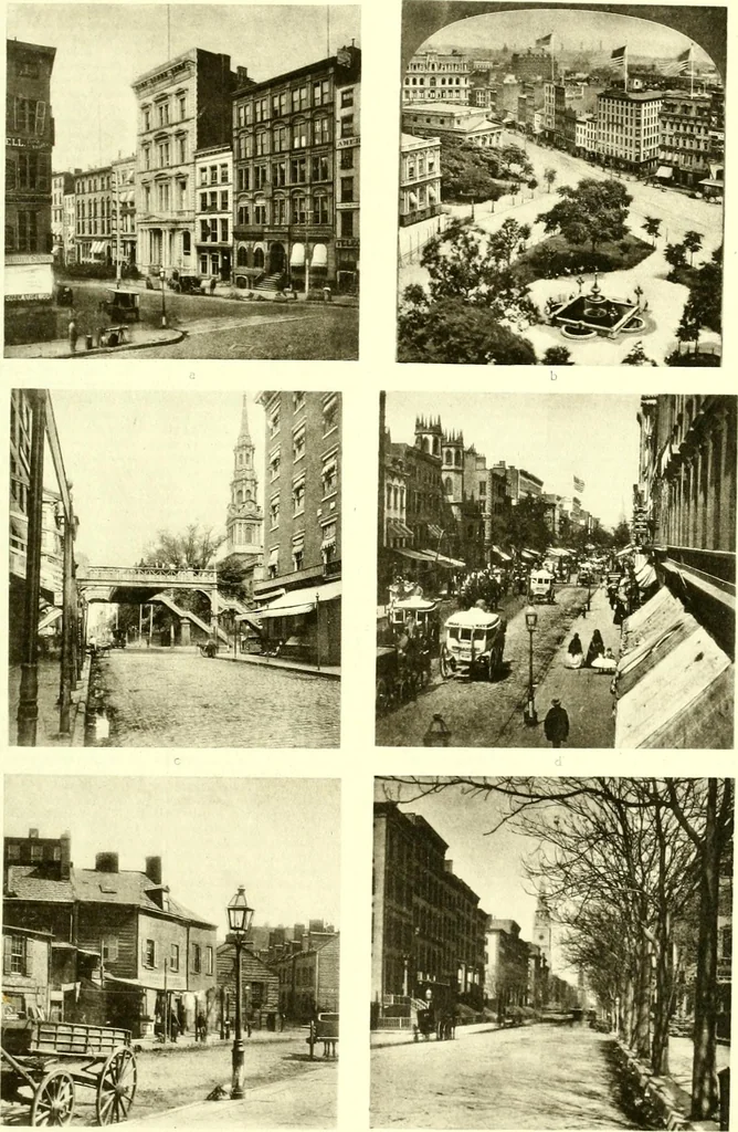 An illustration from The iconography of Manhattan Island, 1498-1909 : compiled from original sources and illustrated by photo-intaglio reproductions of important maps, plans, views, and documents in public and private collections, 1915, leaf 366