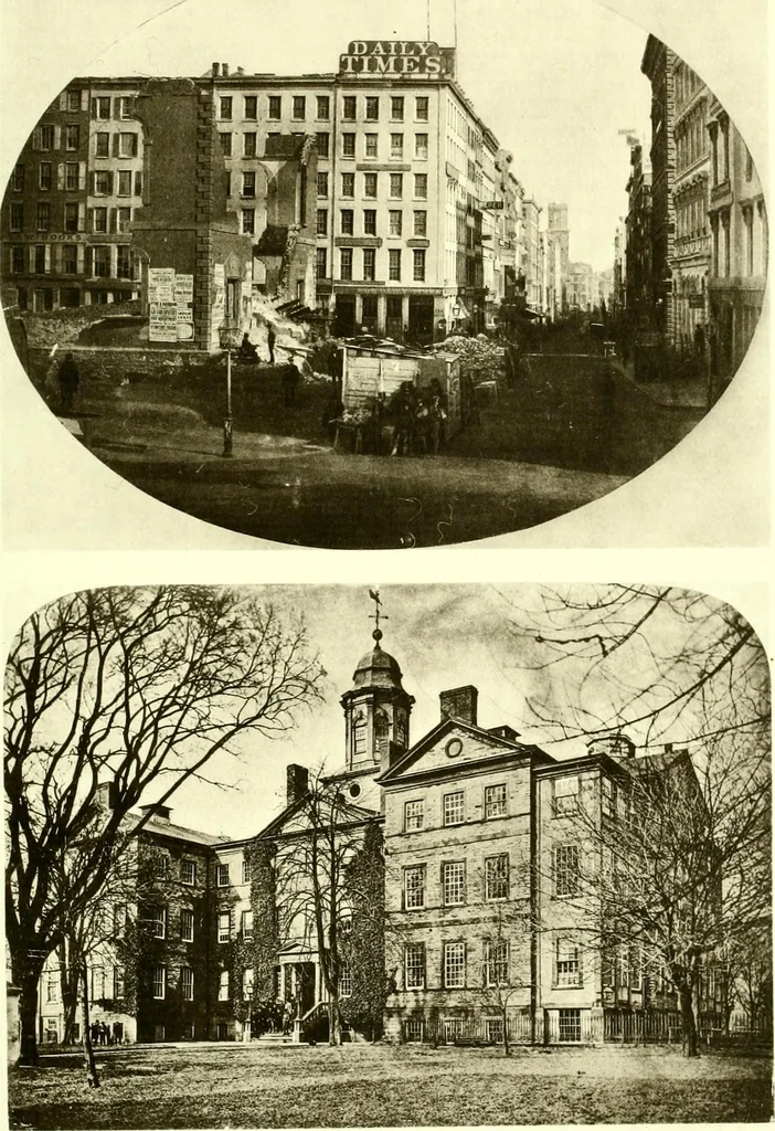 An illustration from The iconography of Manhattan Island, 1498-1909 : compiled from original sources and illustrated by photo-intaglio reproductions of important maps, plans, views, and documents in public and private collections, 1915, leaf 376