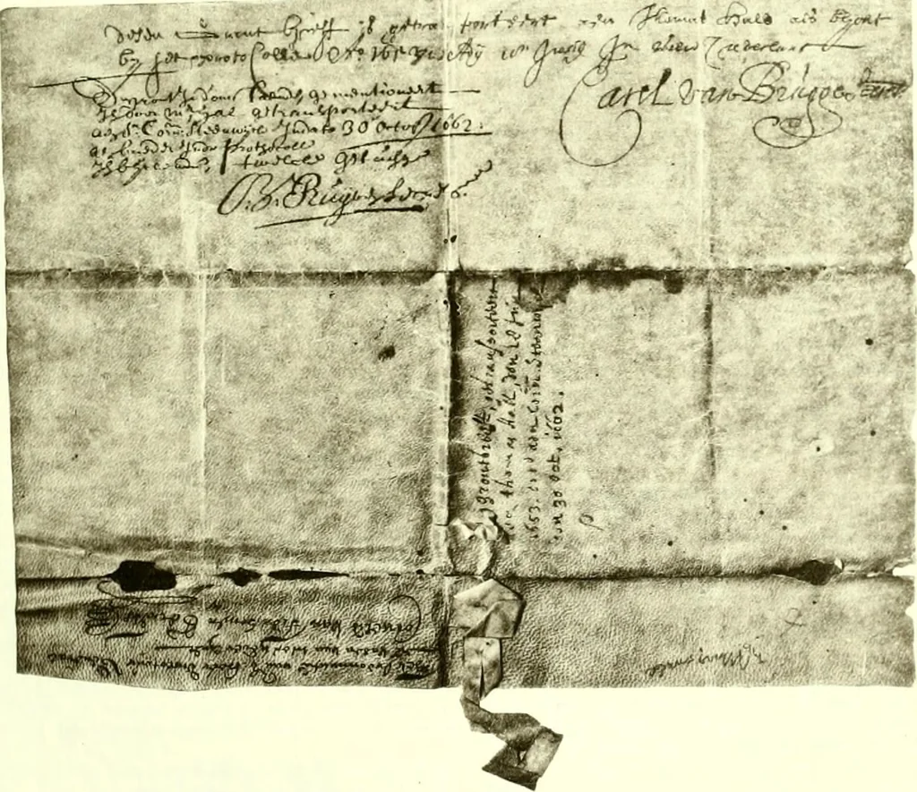 An illustration from The iconography of Manhattan Island, 1498-1909 : compiled from original sources and illustrated by photo-intaglio reproductions of important maps, plans, views, and documents in public and private collections, 1915, leaf 72