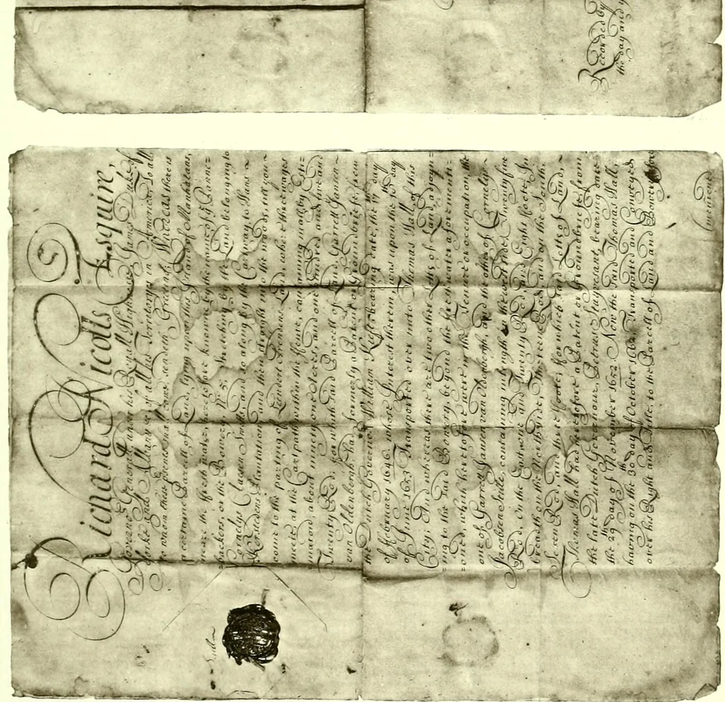 An illustration from The iconography of Manhattan Island, 1498-1909 : compiled from original sources and illustrated by photo-intaglio reproductions of important maps, plans, views, and documents in public and private collections, 1915, leaf 82