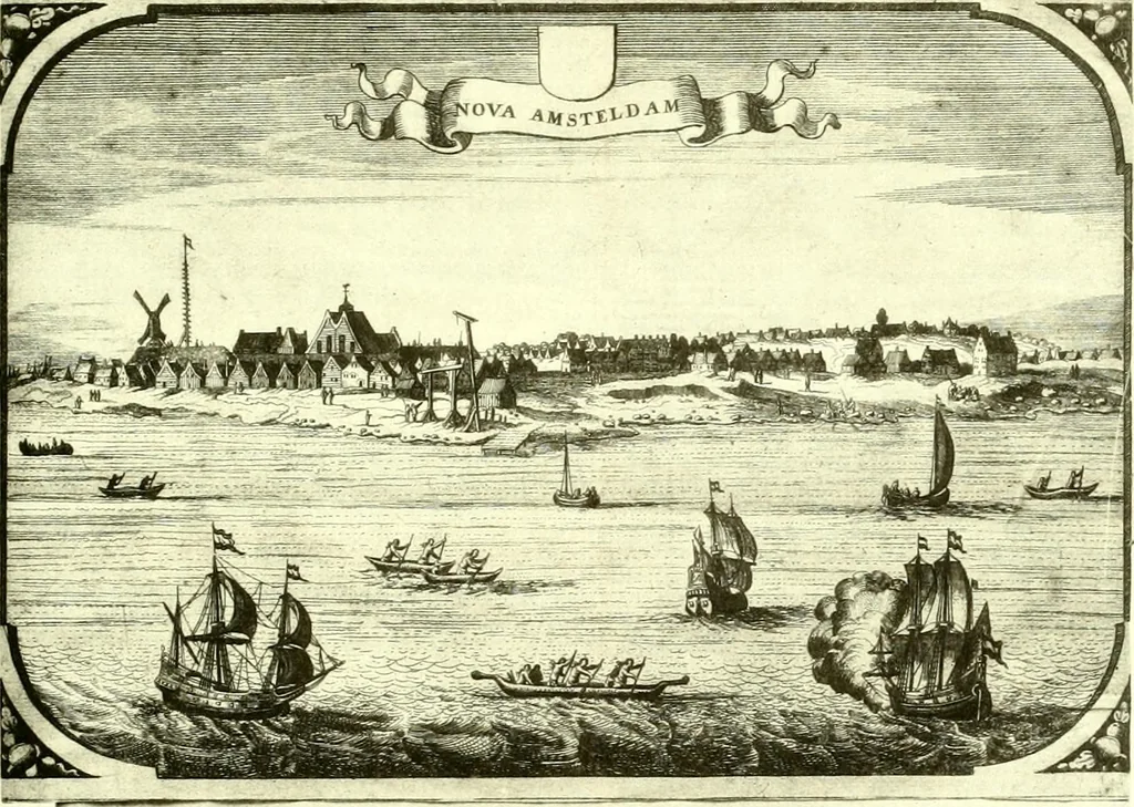 An illustration from The iconography of Manhattan Island, 1498-1909 : compiled from original sources and illustrated by photo-intaglio reproductions of important maps, plans, views, and documents in public and private collections, 1915, leaf 92