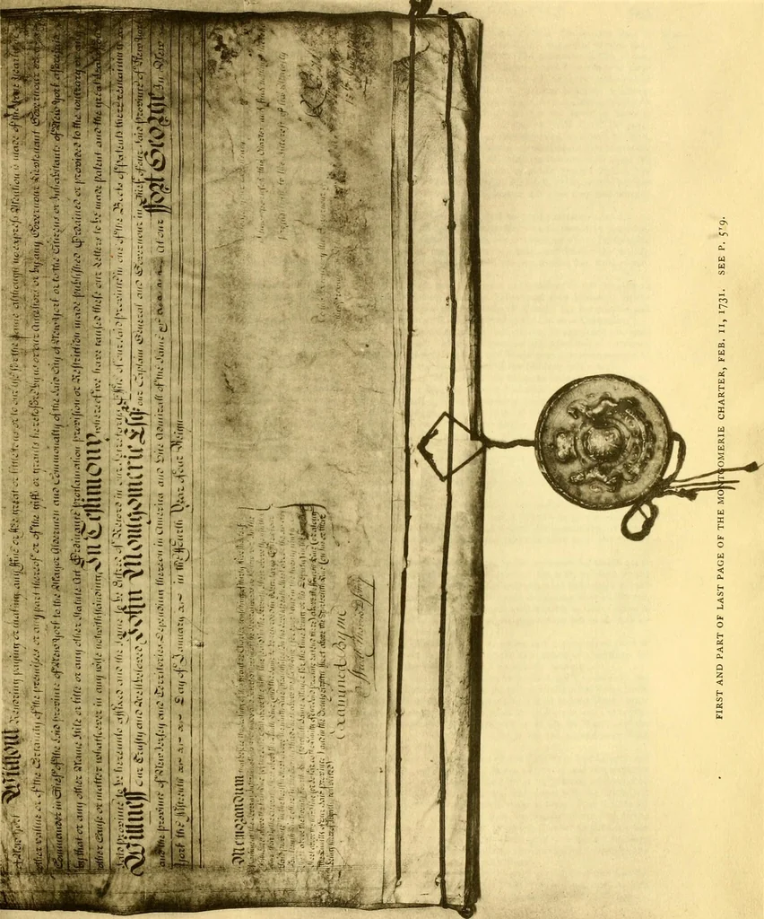 An illustration from The iconography of Manhattan Island, 1498-1909 : compiled from original sources and illustrated by photo-intaglio reproductions of important maps, plans, views, and documents in public and private collections, 1915, leaf 671
