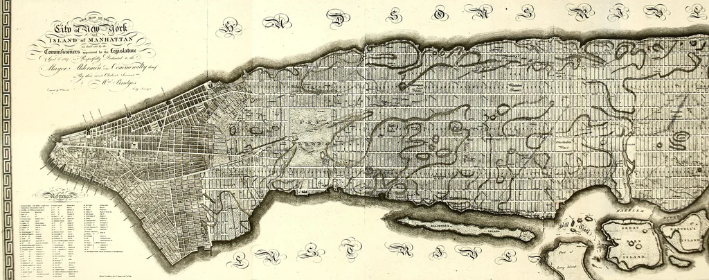 An illustration from The iconography of Manhattan Island, 1498-1909 : compiled from original sources and illustrated by photo-intaglio reproductions of important maps, plans, views, and documents in public and private collections, 1915, leaf 100