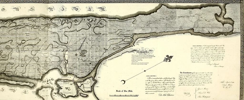 An illustration from The iconography of Manhattan Island, 1498-1909 : compiled from original sources and illustrated by photo-intaglio reproductions of important maps, plans, views, and documents in public and private collections, 1915, leaf 101