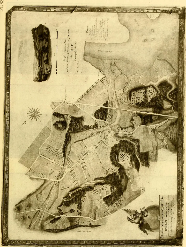 An illustration from The iconography of Manhattan Island, 1498-1909 : compiled from original sources and illustrated by photo-intaglio reproductions of important maps, plans, views, and documents in public and private collections, 1915, leaf 107
