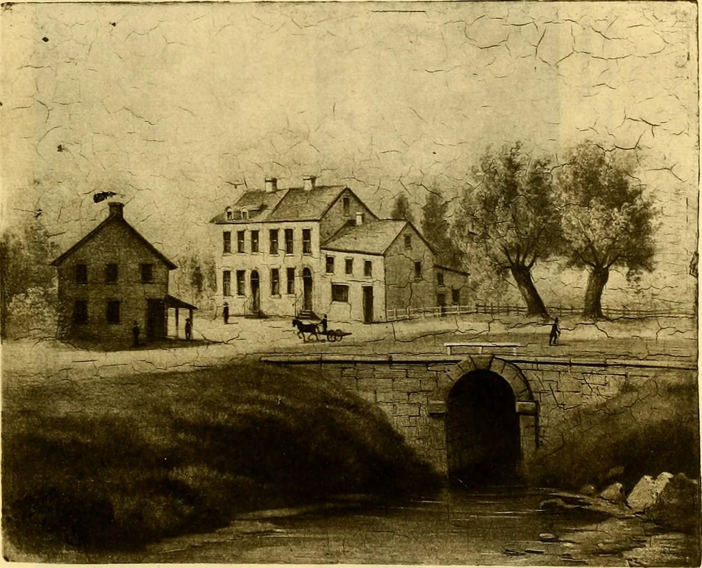 An illustration from The iconography of Manhattan Island, 1498-1909 : compiled from original sources and illustrated by photo-intaglio reproductions of important maps, plans, views, and documents in public and private collections, 1915, leaf 111