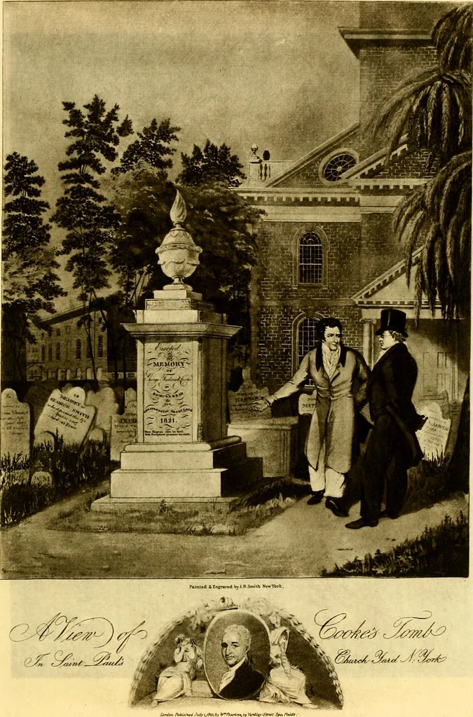 An illustration from The iconography of Manhattan Island, 1498-1909 : compiled from original sources and illustrated by photo-intaglio reproductions of important maps, plans, views, and documents in public and private collections, 1915, leaf 129