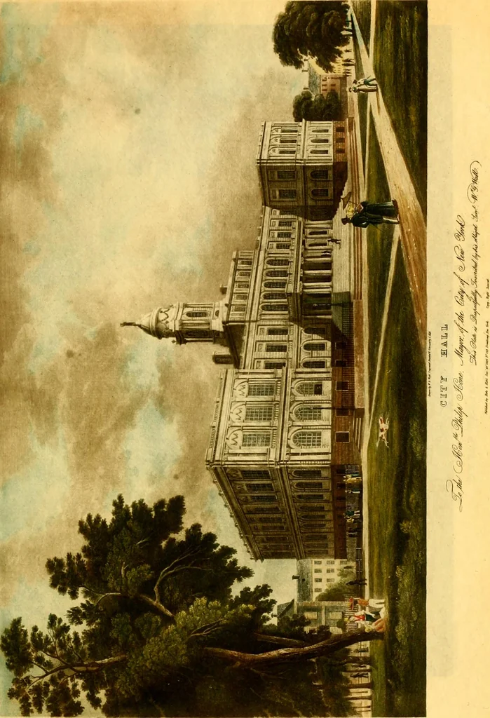 An illustration from The iconography of Manhattan Island, 1498-1909 : compiled from original sources and illustrated by photo-intaglio reproductions of important maps, plans, views, and documents in public and private collections, 1915, leaf 143