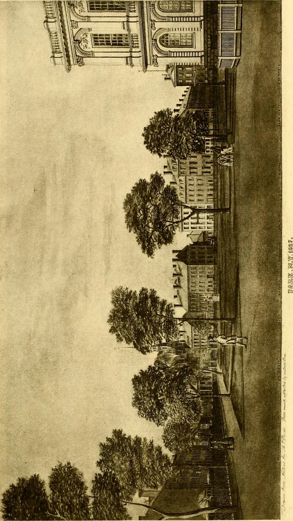 An illustration from The iconography of Manhattan Island, 1498-1909 : compiled from original sources and illustrated by photo-intaglio reproductions of important maps, plans, views, and documents in public and private collections, 1915, leaf 149