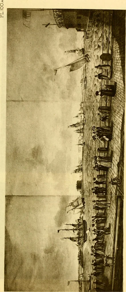An illustration from The iconography of Manhattan Island, 1498-1909 : compiled from original sources and illustrated by photo-intaglio reproductions of important maps, plans, views, and documents in public and private collections, 1915, leaf 151