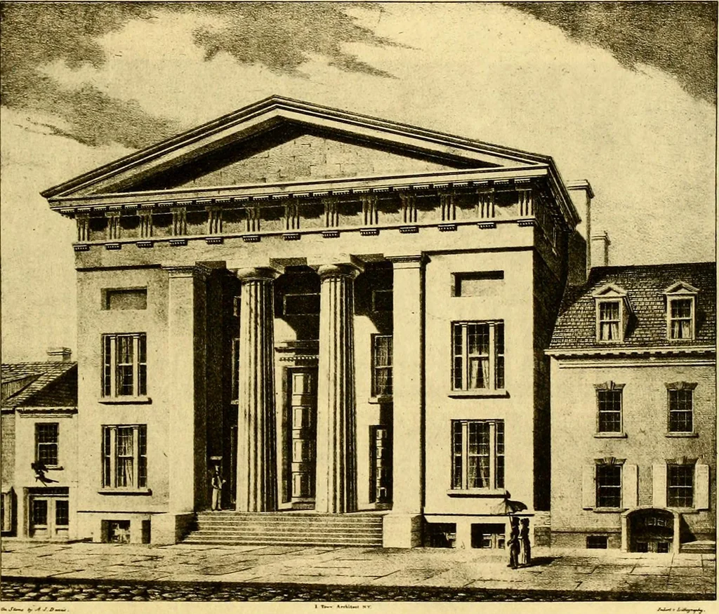 An illustration from The iconography of Manhattan Island, 1498-1909 : compiled from original sources and illustrated by photo-intaglio reproductions of important maps, plans, views, and documents in public and private collections, 1915, leaf 155