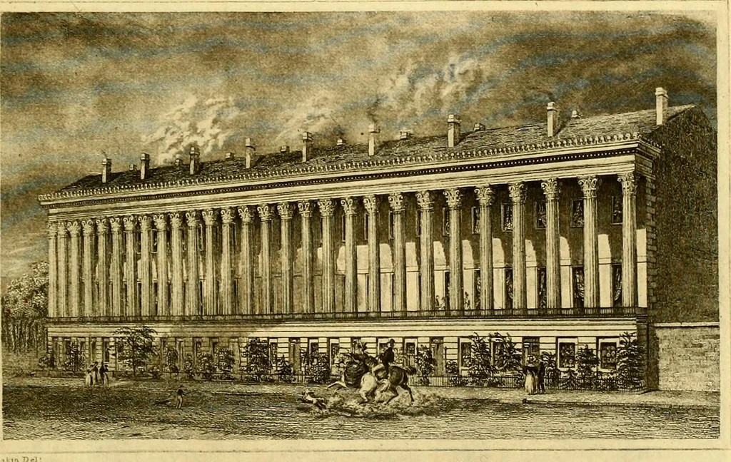 An illustration from The iconography of Manhattan Island, 1498-1909 : compiled from original sources and illustrated by photo-intaglio reproductions of important maps, plans, views, and documents in public and private collections, 1915, leaf 157