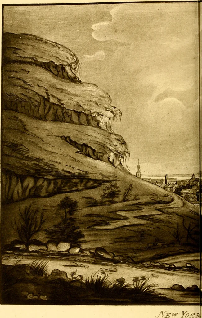 An illustration from The iconography of Manhattan Island, 1498-1909 : compiled from original sources and illustrated by photo-intaglio reproductions of important maps, plans, views, and documents in public and private collections, 1915, leaf 16