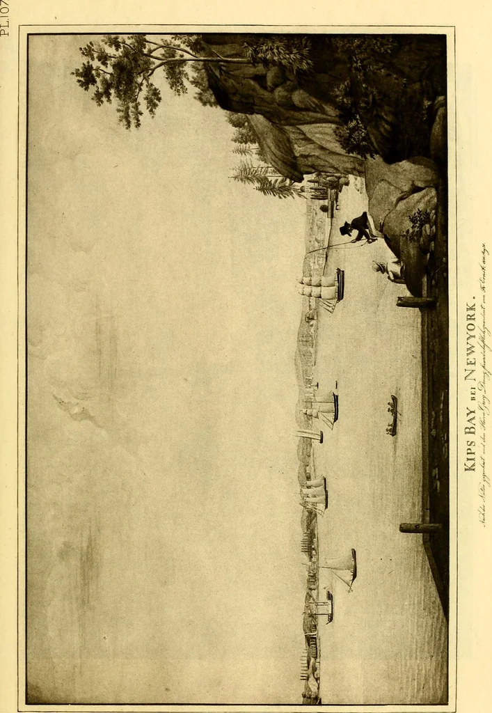 An illustration from The iconography of Manhattan Island, 1498-1909 : compiled from original sources and illustrated by photo-intaglio reproductions of important maps, plans, views, and documents in public and private collections, 1915, leaf 165