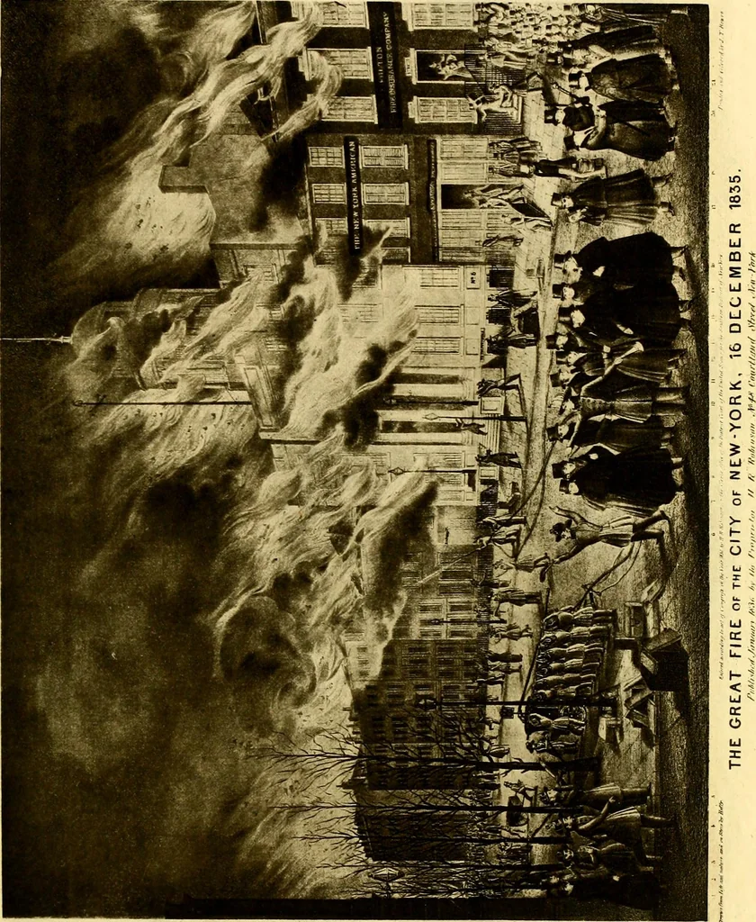 An illustration from The iconography of Manhattan Island, 1498-1909 : compiled from original sources and illustrated by photo-intaglio reproductions of important maps, plans, views, and documents in public and private collections, 1915, leaf 183