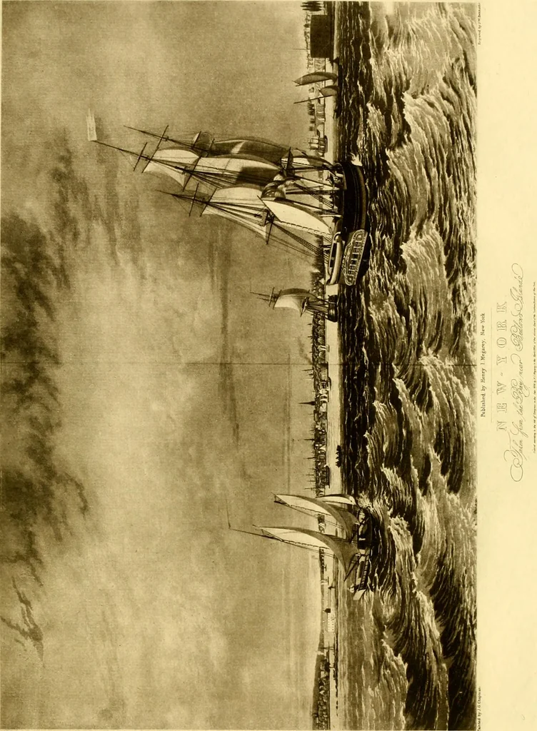An illustration from The iconography of Manhattan Island, 1498-1909 : compiled from original sources and illustrated by photo-intaglio reproductions of important maps, plans, views, and documents in public and private collections, 1915, leaf 185