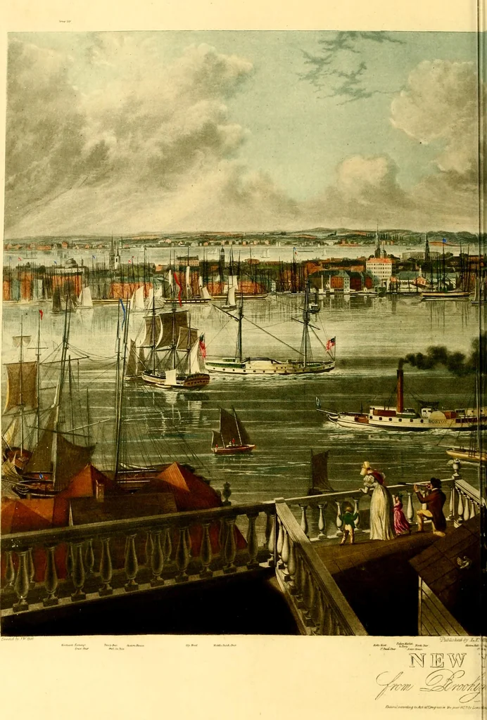 An illustration from The iconography of Manhattan Island, 1498-1909 : compiled from original sources and illustrated by photo-intaglio reproductions of important maps, plans, views, and documents in public and private collections, 1915, leaf 188