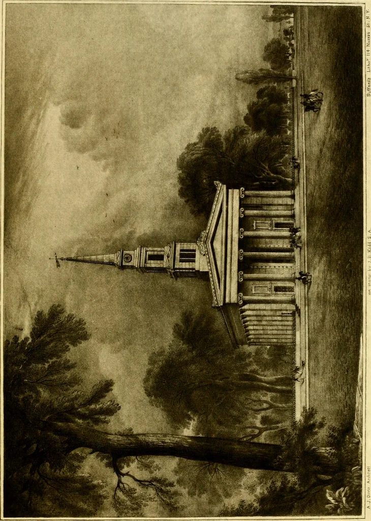 An illustration from The iconography of Manhattan Island, 1498-1909 : compiled from original sources and illustrated by photo-intaglio reproductions of important maps, plans, views, and documents in public and private collections, 1915, leaf 193