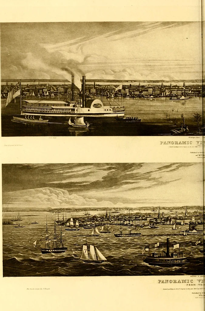 An illustration from The iconography of Manhattan Island, 1498-1909 : compiled from original sources and illustrated by photo-intaglio reproductions of important maps, plans, views, and documents in public and private collections, 1915, leaf 352