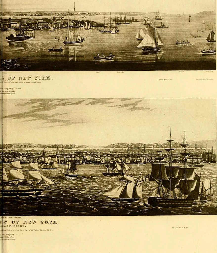 An illustration from The iconography of Manhattan Island, 1498-1909 : compiled from original sources and illustrated by photo-intaglio reproductions of important maps, plans, views, and documents in public and private collections, 1915, leaf 353