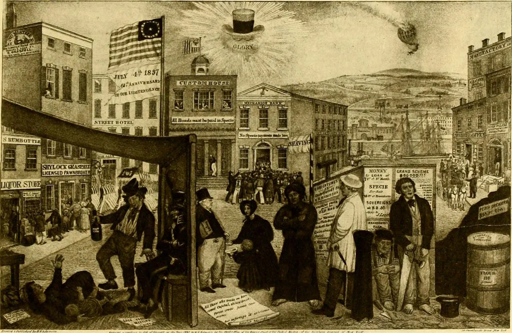An illustration from The iconography of Manhattan Island, 1498-1909 : compiled from original sources and illustrated by photo-intaglio reproductions of important maps, plans, views, and documents in public and private collections, 1915, leaf 361