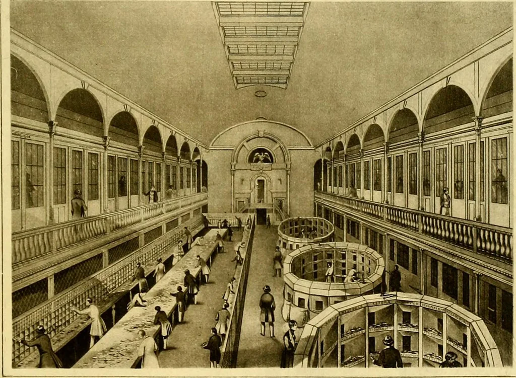 An illustration from The iconography of Manhattan Island, 1498-1909 : compiled from original sources and illustrated by photo-intaglio reproductions of important maps, plans, views, and documents in public and private collections, 1915, leaf 371