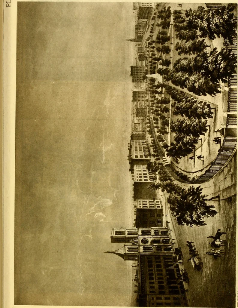 An illustration from The iconography of Manhattan Island, 1498-1909 : compiled from original sources and illustrated by photo-intaglio reproductions of important maps, plans, views, and documents in public and private collections, 1915, leaf 383