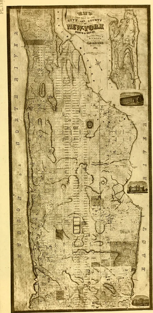An illustration from The iconography of Manhattan Island, 1498-1909 : compiled from original sources and illustrated by photo-intaglio reproductions of important maps, plans, views, and documents in public and private collections, 1915, leaf 393