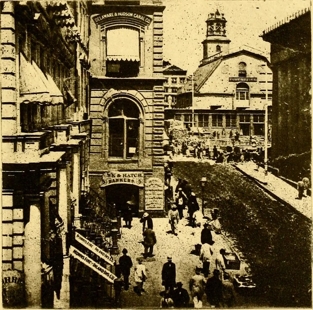 An illustration from The iconography of Manhattan Island, 1498-1909 : compiled from original sources and illustrated by photo-intaglio reproductions of important maps, plans, views, and documents in public and private collections, 1915, leaf 425