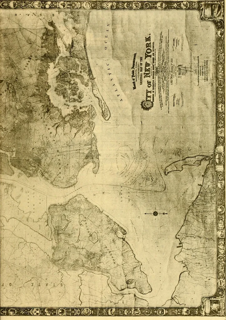 An illustration from The iconography of Manhattan Island, 1498-1909 : compiled from original sources and illustrated by photo-intaglio reproductions of important maps, plans, views, and documents in public and private collections, 1915, leaf 605