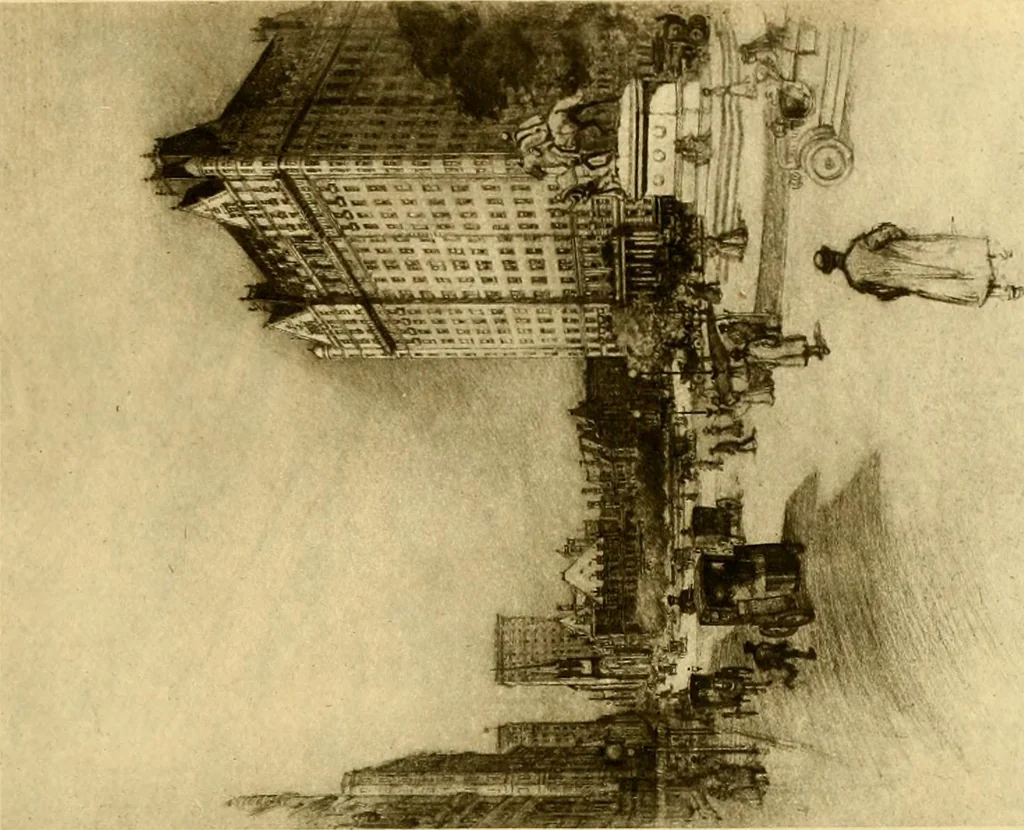 An illustration from The iconography of Manhattan Island, 1498-1909 : compiled from original sources and illustrated by photo-intaglio reproductions of important maps, plans, views, and documents in public and private collections, 1915, leaf 613