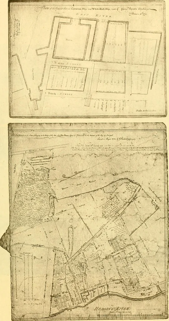 An illustration from The iconography of Manhattan Island, 1498-1909 : compiled from original sources and illustrated by photo-intaglio reproductions of important maps, plans, views, and documents in public and private collections, 1915, leaf 679