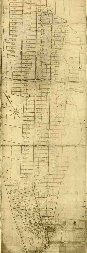 An illustration from The iconography of Manhattan Island, 1498-1909 : compiled from original sources and illustrated by photo-intaglio reproductions of important maps, plans, views, and documents in public and private collections, 1915, leaf 687