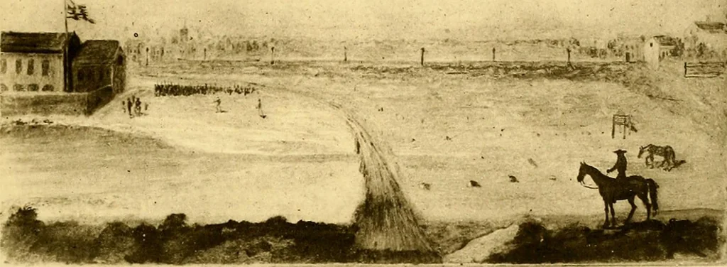 An illustration from The iconography of Manhattan Island, 1498-1909 : compiled from original sources and illustrated by photo-intaglio reproductions of important maps, plans, views, and documents in public and private collections, 1915, leaf 699